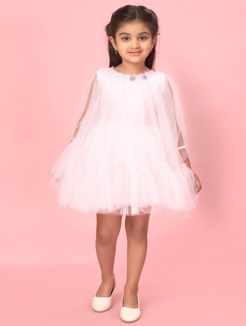 girl cotton blend party wear frock - 21462287 - Zoom Image - 0