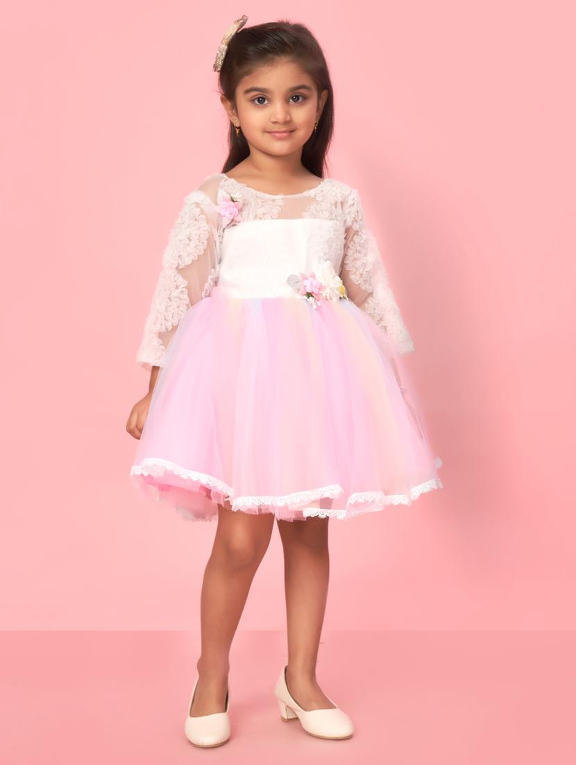 girl cotton blend party wear frock - 21462292 - Zoom Image - 0