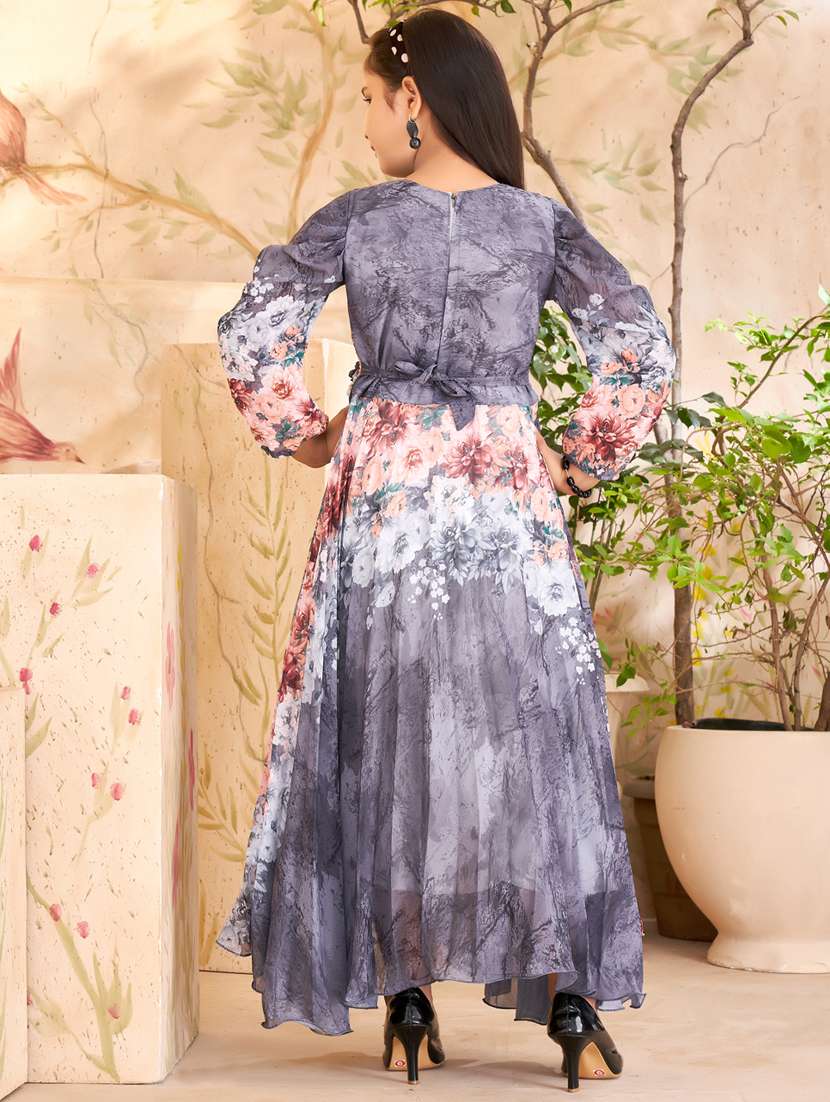girls multicolored floral printed frock - 21462347 -  Standard Image - 3