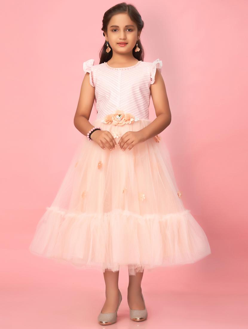 girl cotton blend party wear frock - 21462353 -  Zoom Image - 0