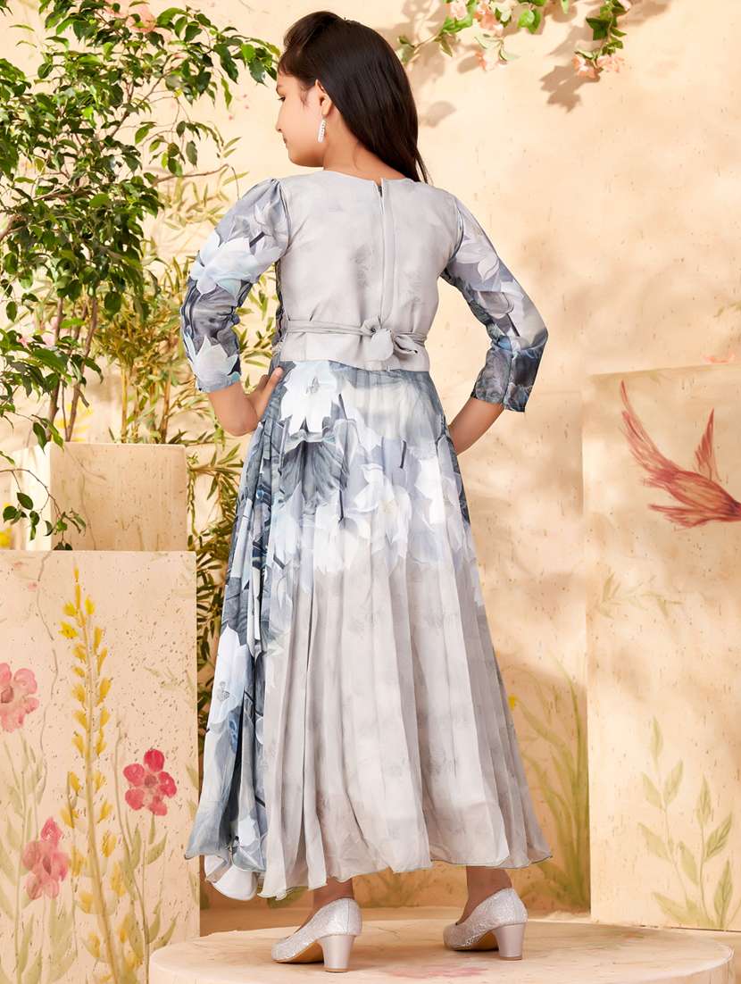 girl cotton blend casual wear frock - 21462361 -  Standard Image - 3