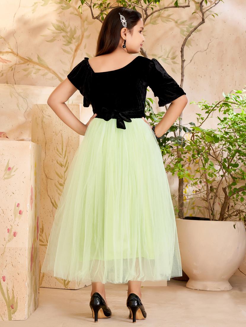 girl cotton blend party wear frock - 21462374 - Standard Image - 3