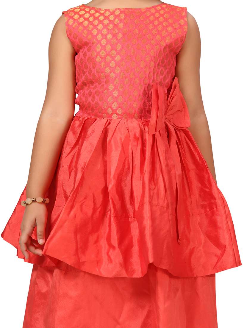 girl sleeveless party wear frock - 21462416 -  Standard Image - 3