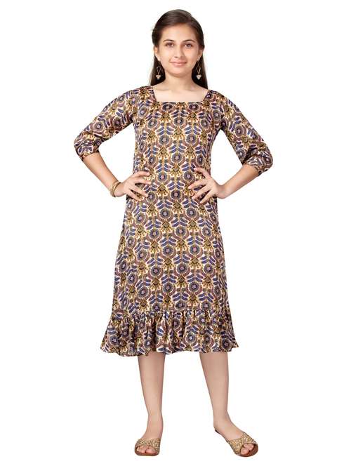 girls multicolored printed frock - 21462422 -  Standard Image - 0