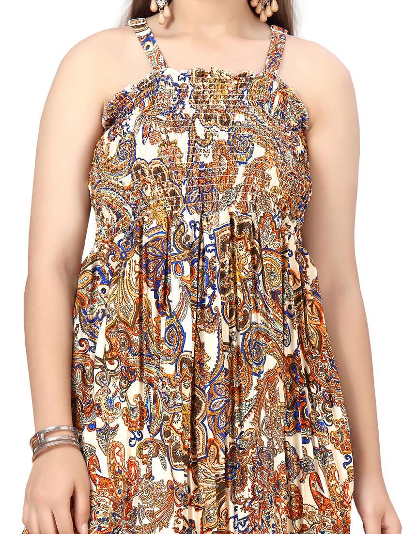 girl cotton blend casual wear frock - 21462448 -  Standard Image - 3