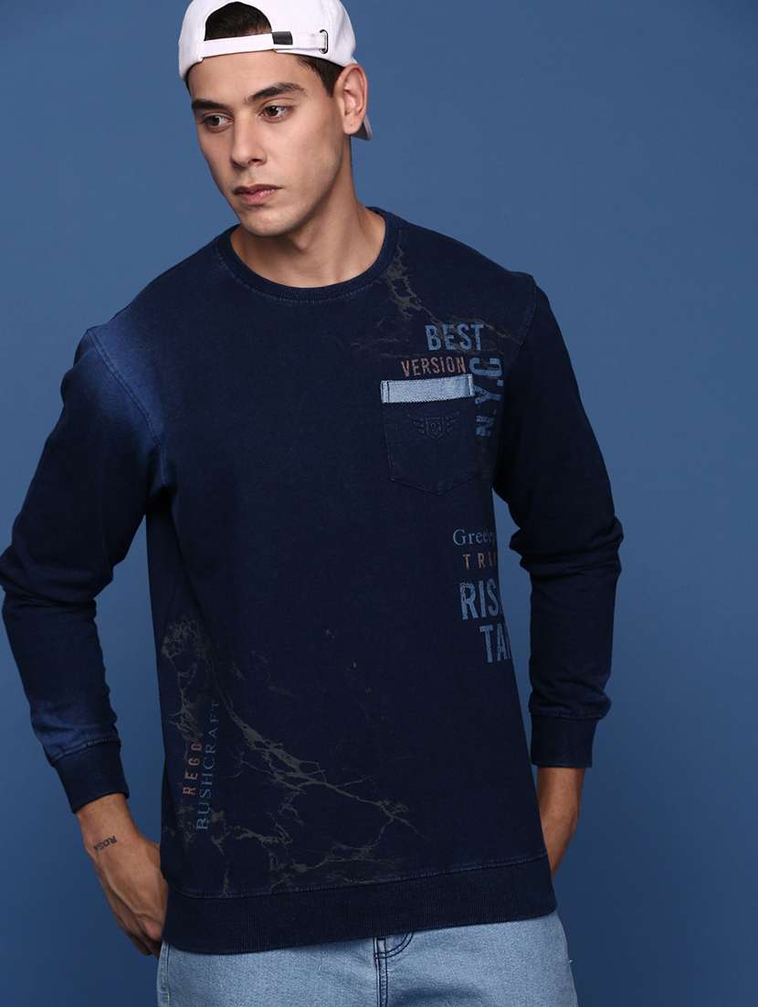 men long sleeves front & back print sweatshirt - 21463192 -  Standard Image - 3