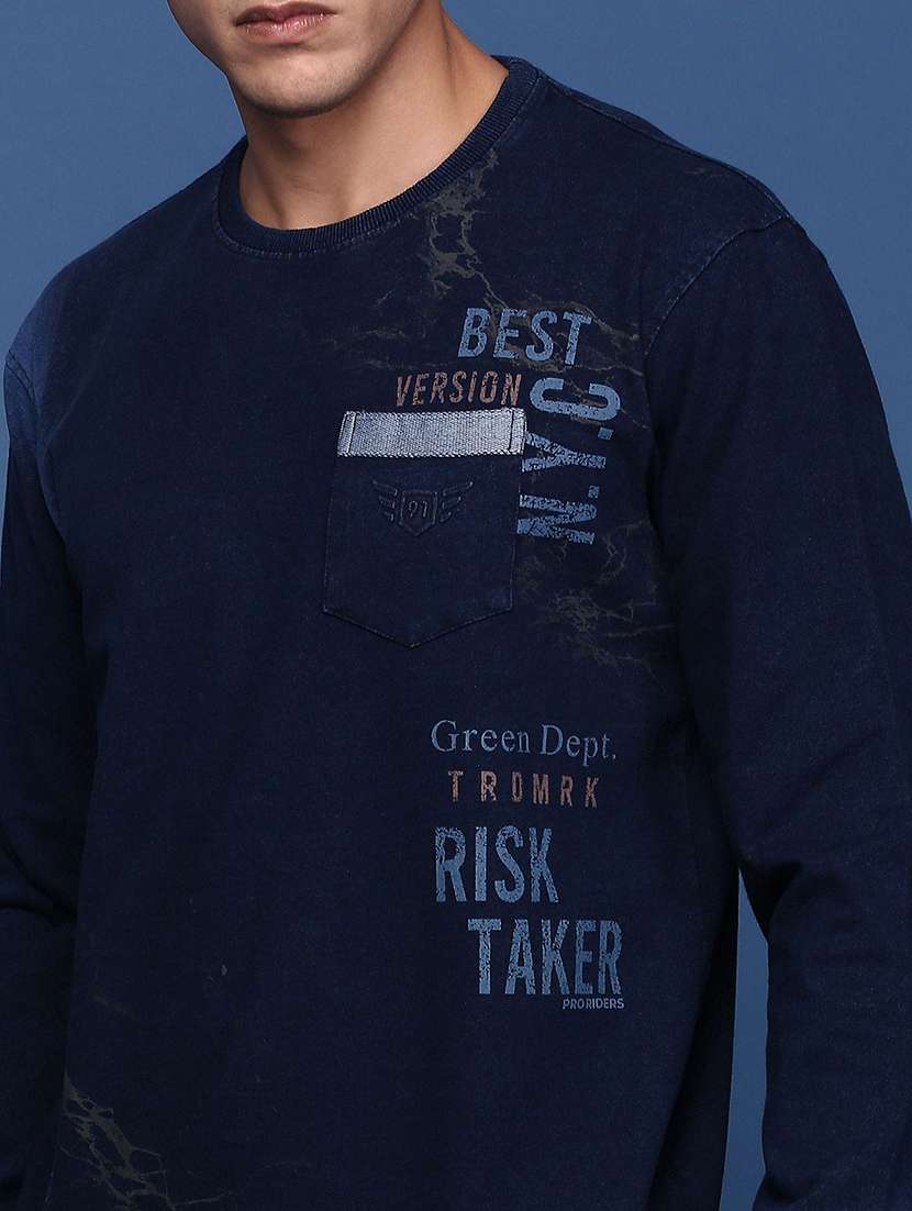 men long sleeves front & back print sweatshirt - 21463192 -  Standard Image - 5