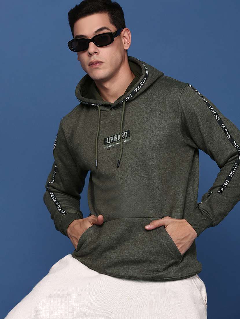 men's printed sweatshirt with hood neck - 21463198 -  Standard Image - 3
