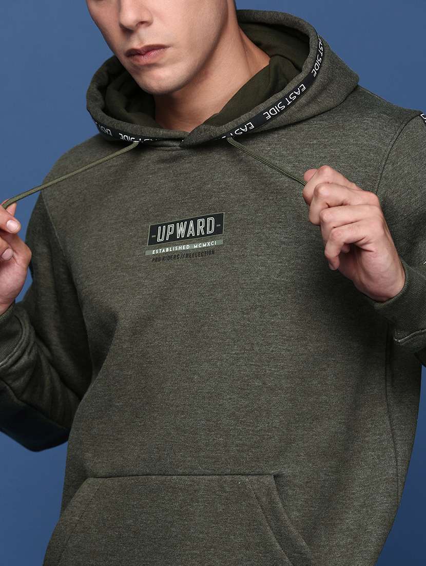 men's printed sweatshirt with hood neck - 21463198 -  Standard Image - 5