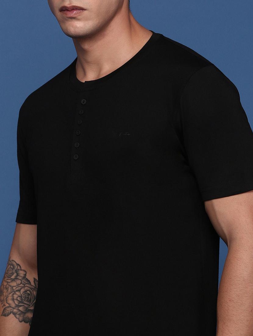 men solid round neck t-shirt - 21463204 - Standard Image - 5
