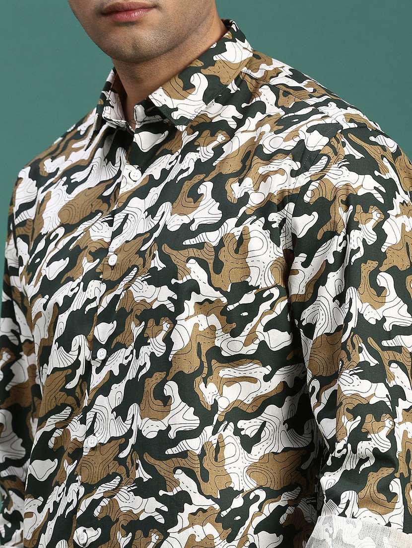 men printed casual shirt - 21463225 - Standard Image - 5