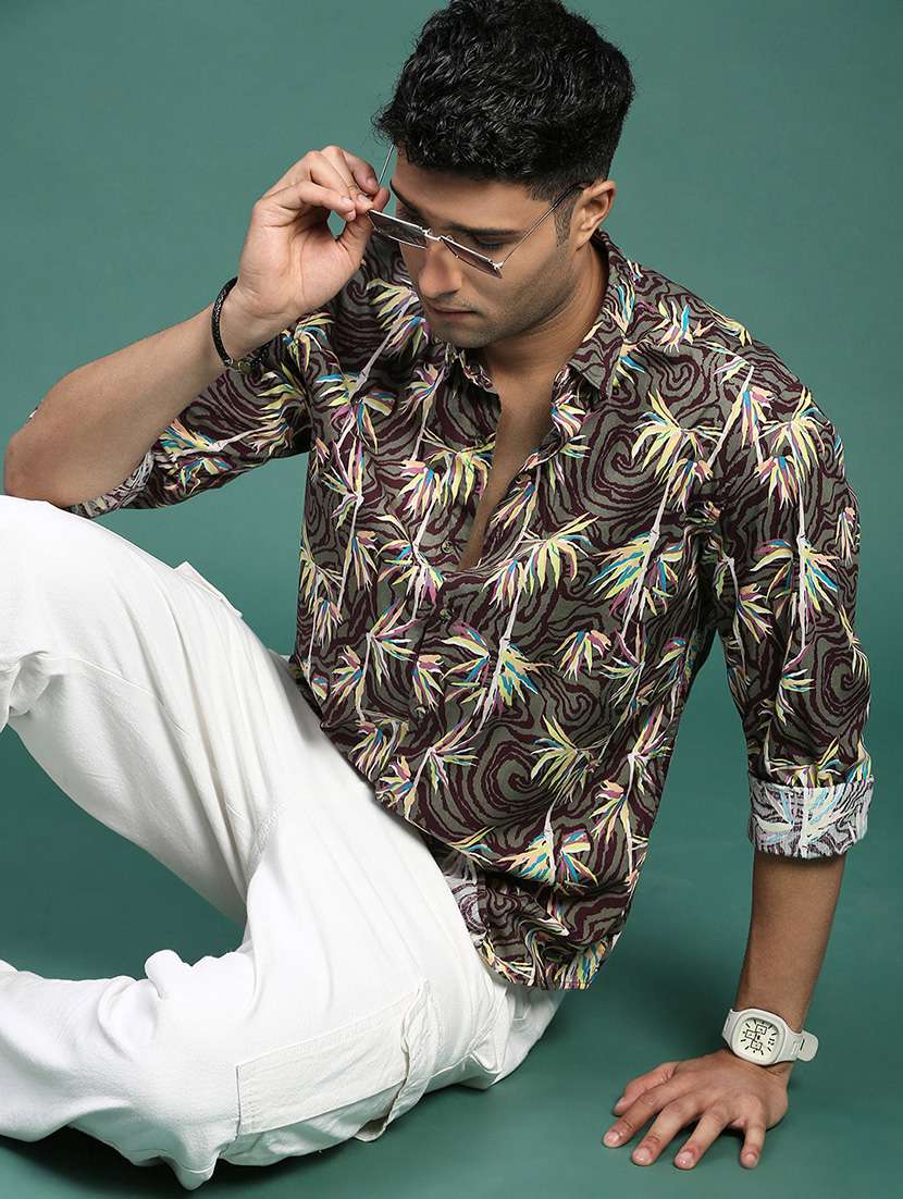men printed casual shirt - 21463231 -  Standard Image - 3
