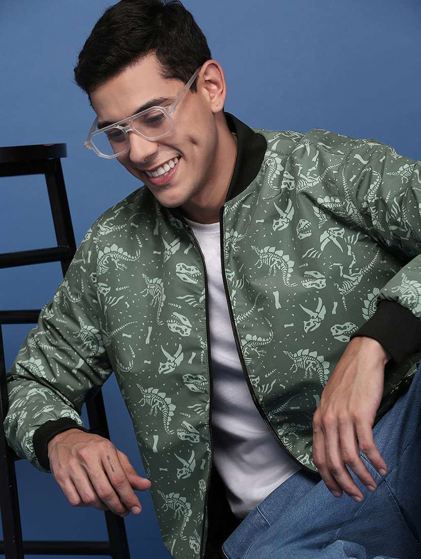 men printed bomber jacket - 21463280 -  Standard Image - 3
