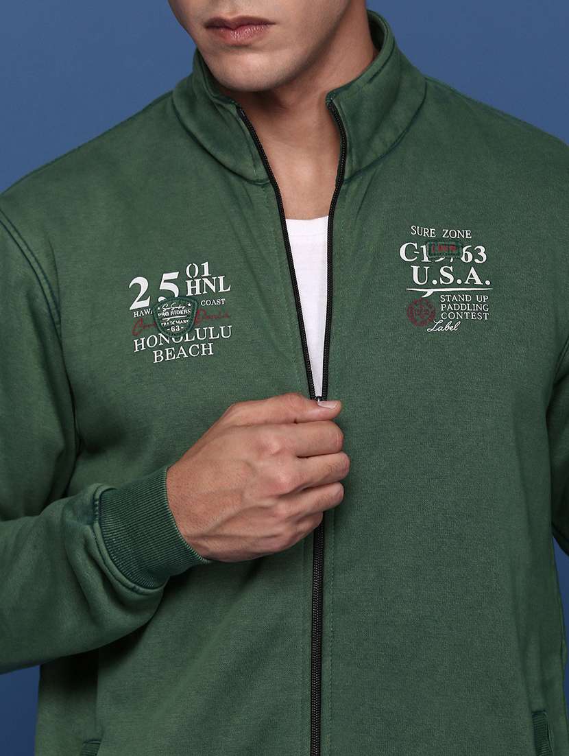 men green long sleeve casual jacket - 21463284 -  Standard Image - 5