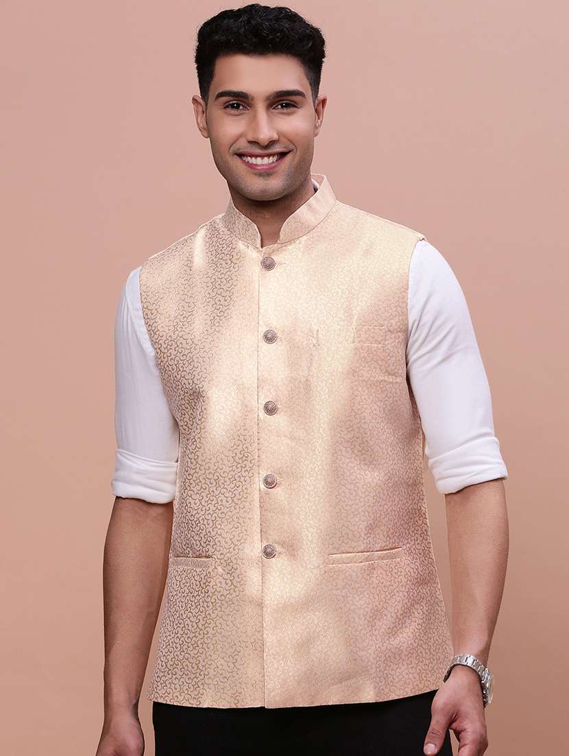 men mandrain neck nehru jacket