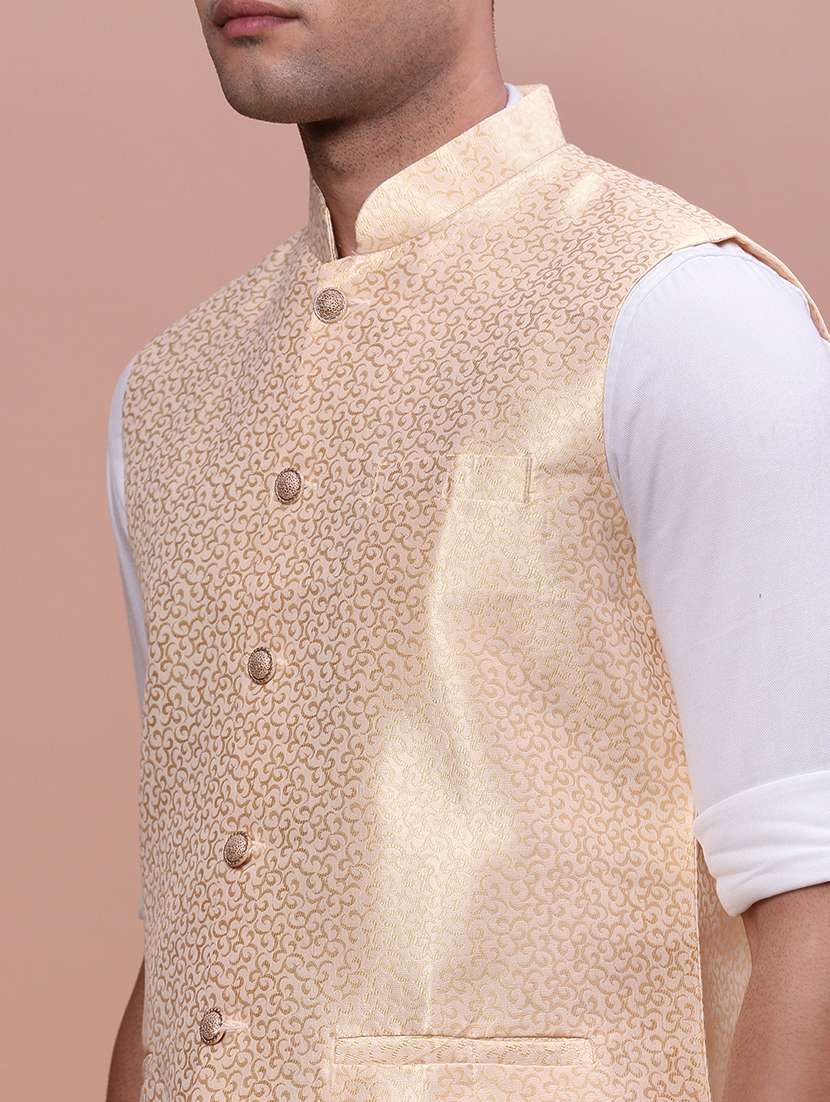 men mandrain neck nehru jacket - 21463307 -  Standard Image - 5