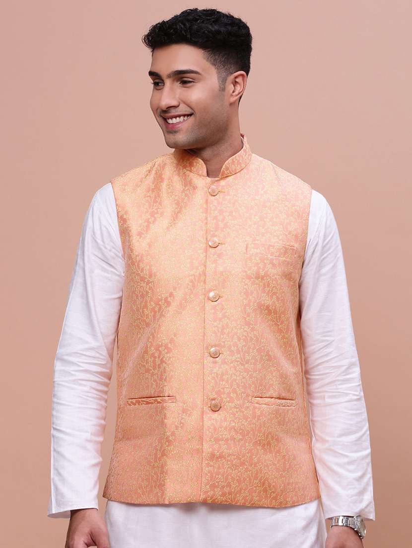 men mandrain neck nehru jacket