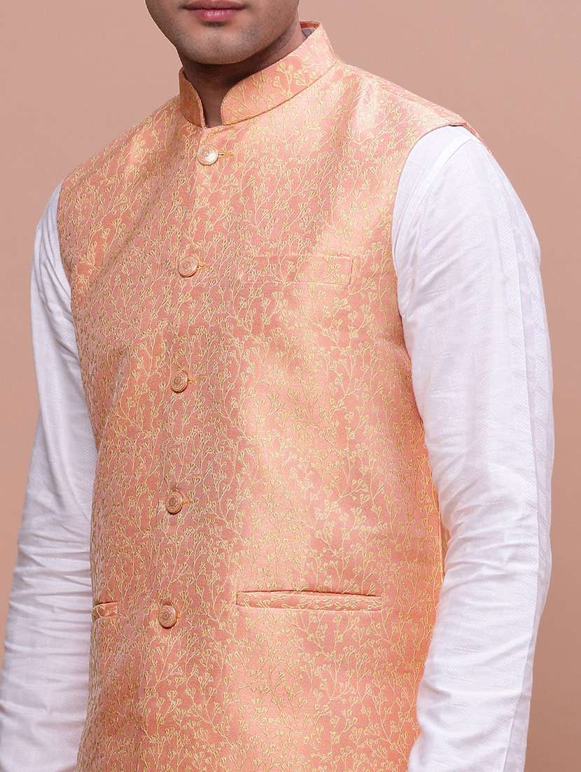 men mandrain neck nehru jacket - 21463308 -  Standard Image - 5