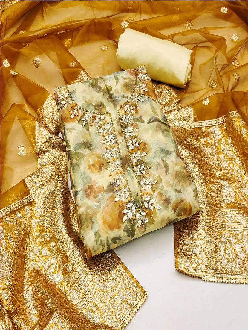 women floral printed unstitched suits