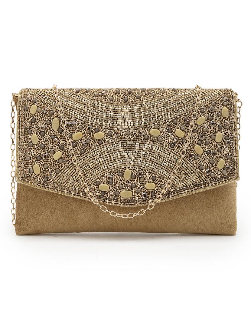 women embellished envelope clutch - 21463443 - Standard Image - 3