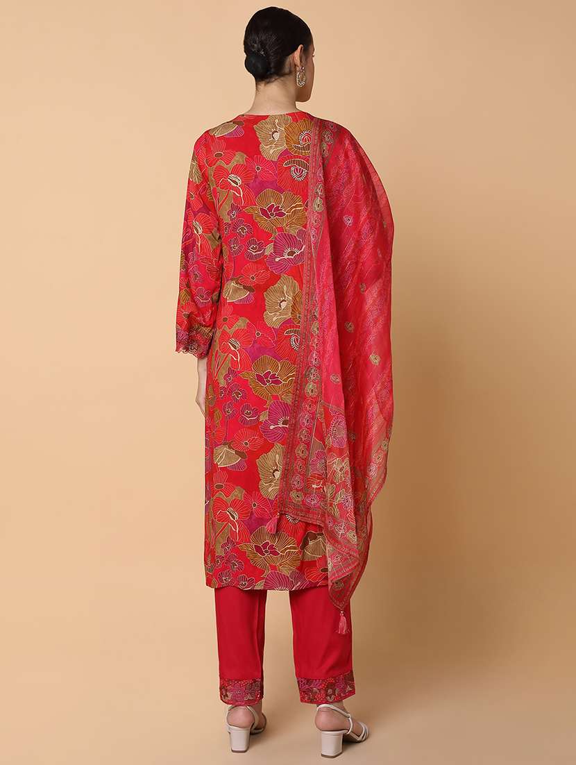 women floral printed kurta pant set with dupatta - 21463472 -  Standard Image - 3