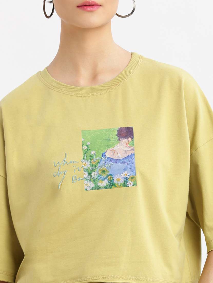 women printed boxy t-shirt - 21463542 -  Standard Image - 5