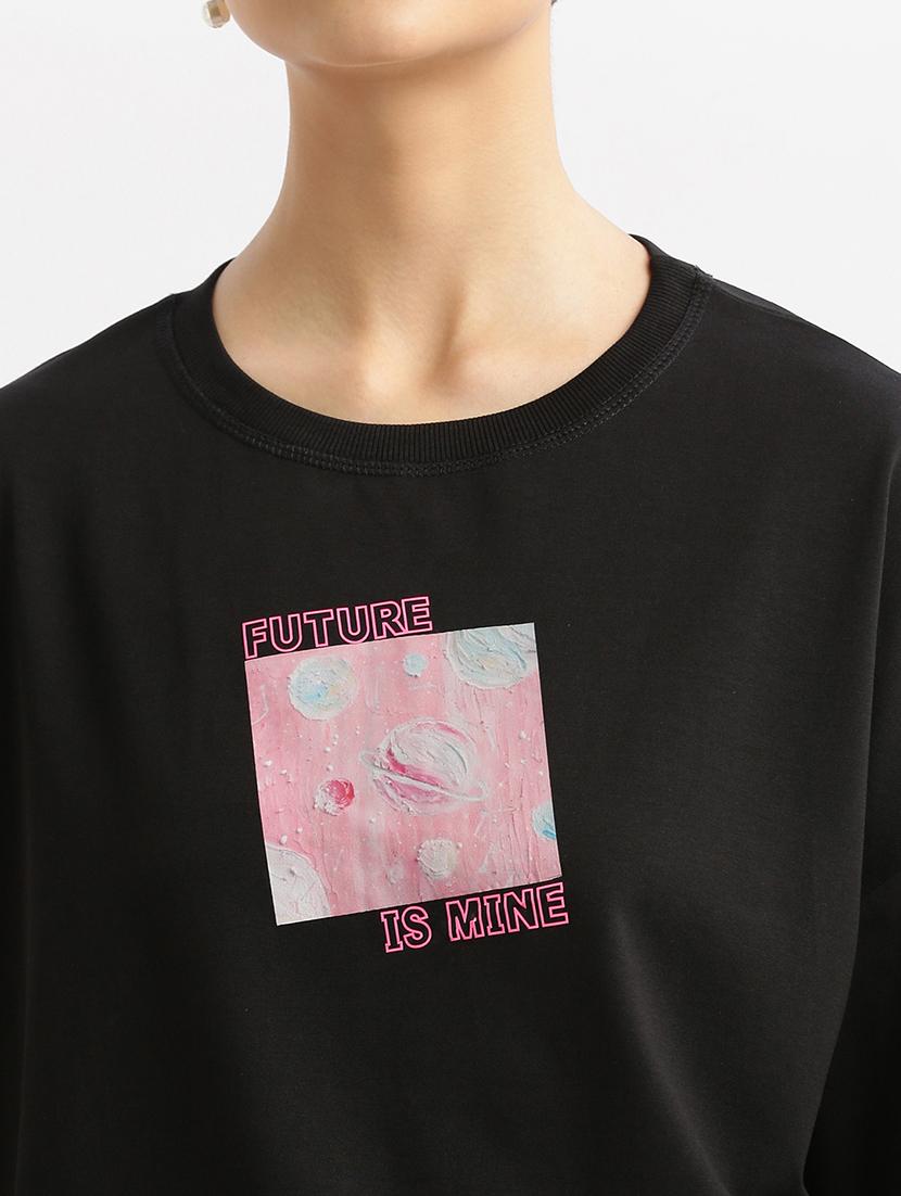 women printed boxy t-shirt - 21463544 - Standard Image - 5