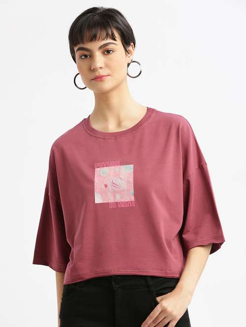 women printed boxy t-shirt - 21463547 -  Standard Image - 0