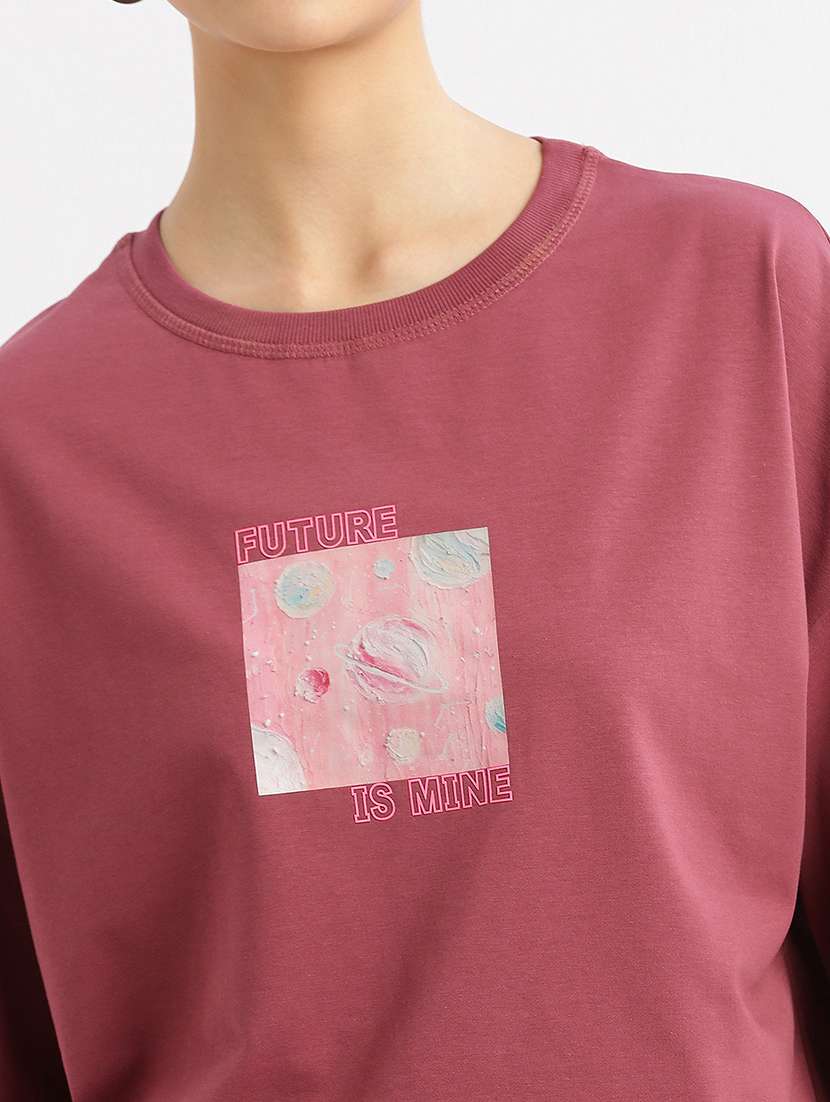 women printed boxy t-shirt - 21463547 -  Standard Image - 5