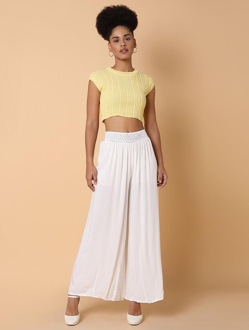 white cotton trousers - 21463595 - Standard Image - 5