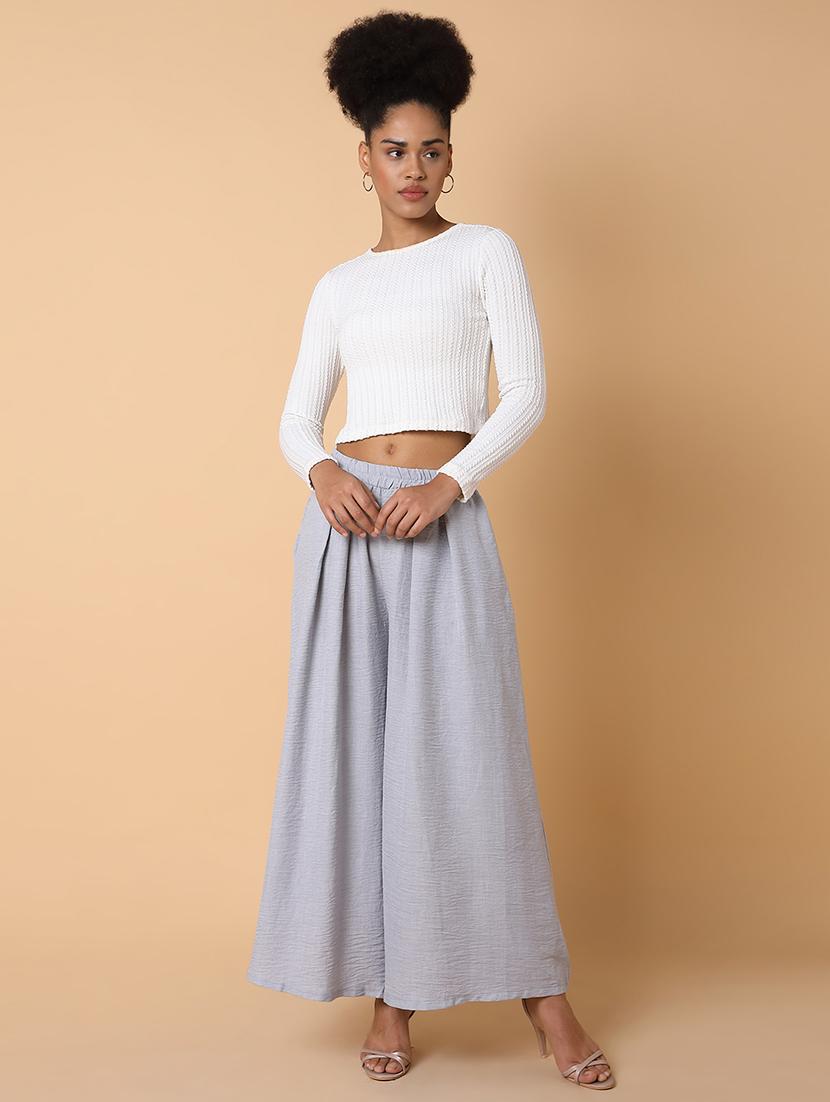 grey cotton trousers - 21463596 - Standard Image - 5
