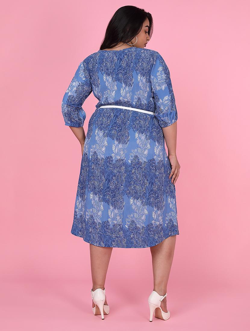 women plus size printed a-line dress - 21463619 - Standard Image - 3