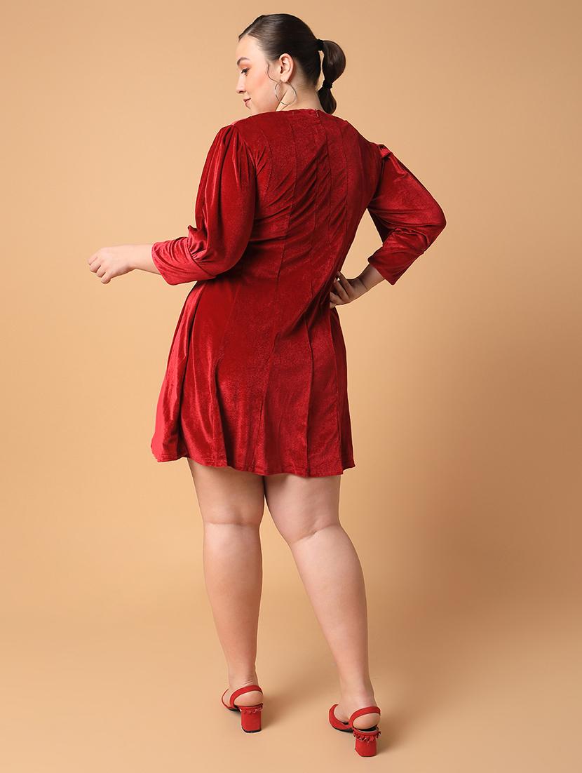 women plus size printed a-line dress - 21463627 - Standard Image - 3