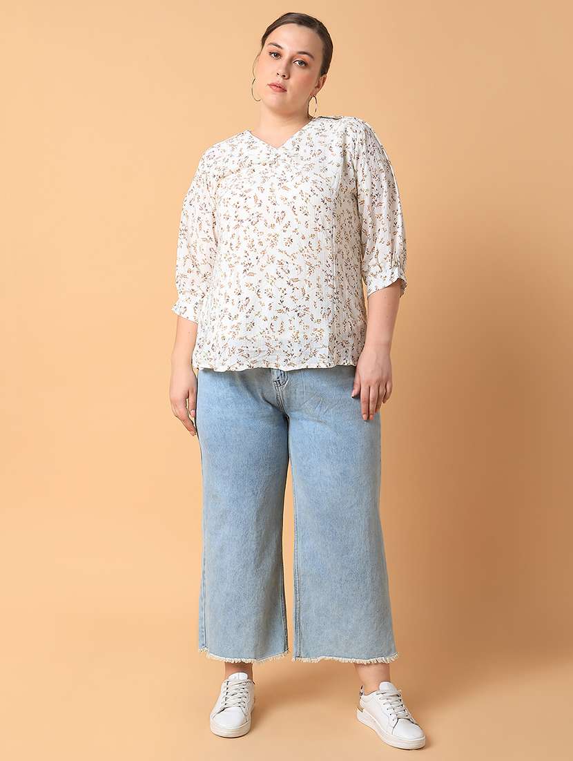 women plus size printed regular fit top - 21463721 -  Standard Image - 5