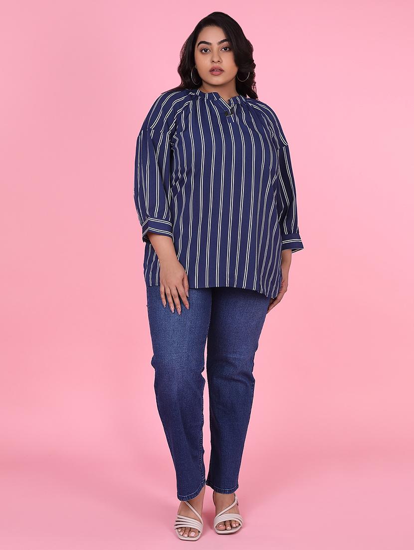 women plus size printed regular fit top - 21463732 - Standard Image - 5