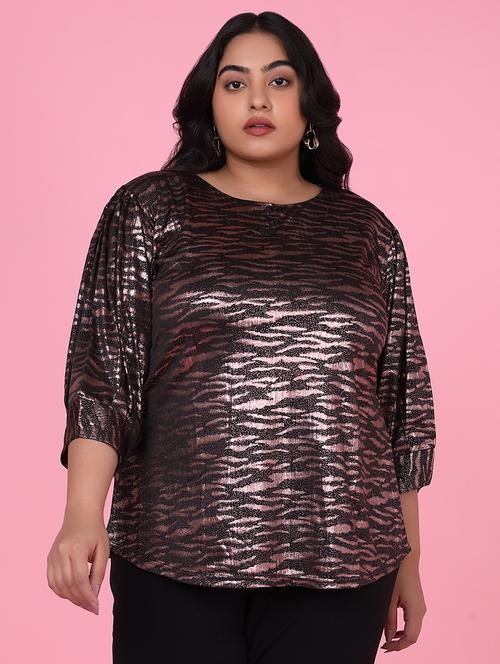 women plus size printed regular fit top - 21463735 -  Standard Image - 0