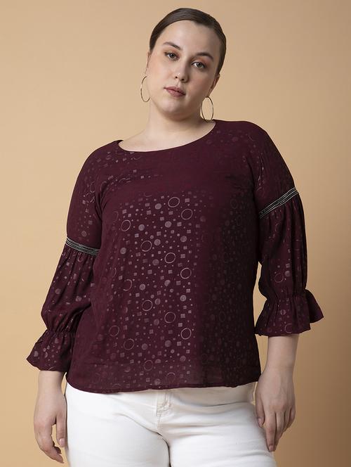 women plus size printed regular fit top - 21463736 -  Standard Image - 0