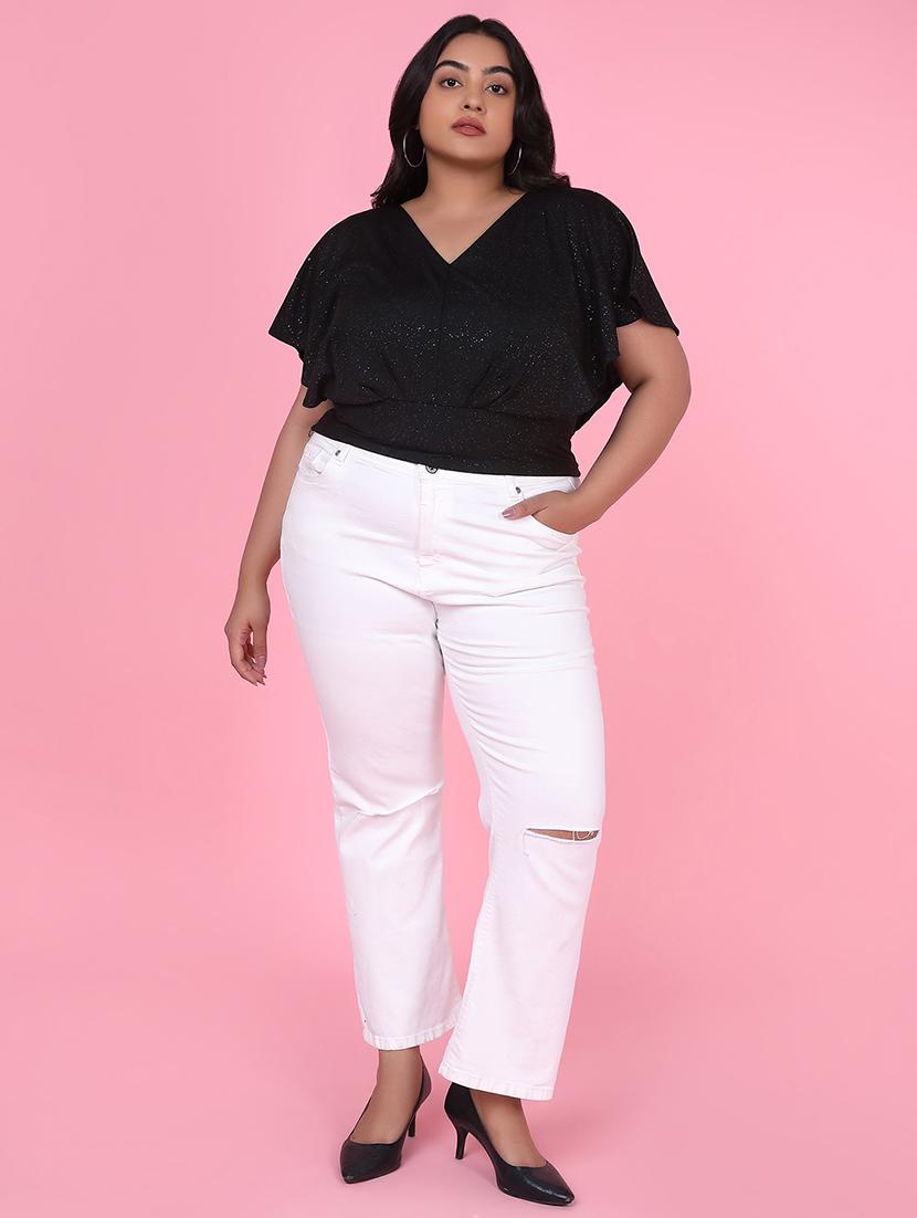 women plus size printed regular fit top - 21463764 - Standard Image - 5