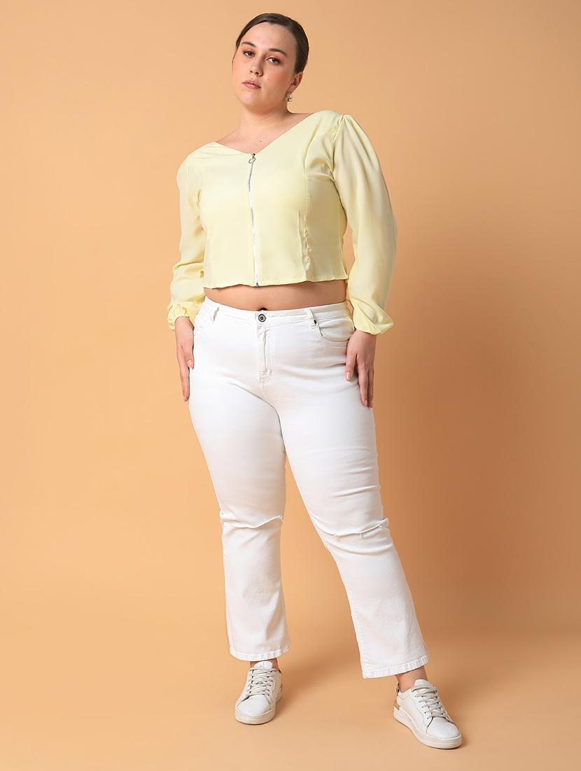 women plus size solid regular fit top - 21463765 - Standard Image - 5