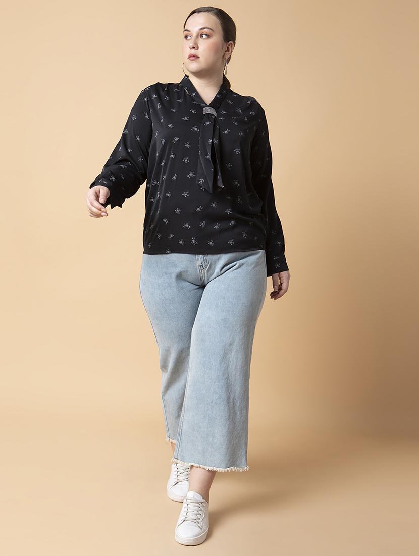 women plus size printed regular fit top - 21463768 - Standard Image - 5