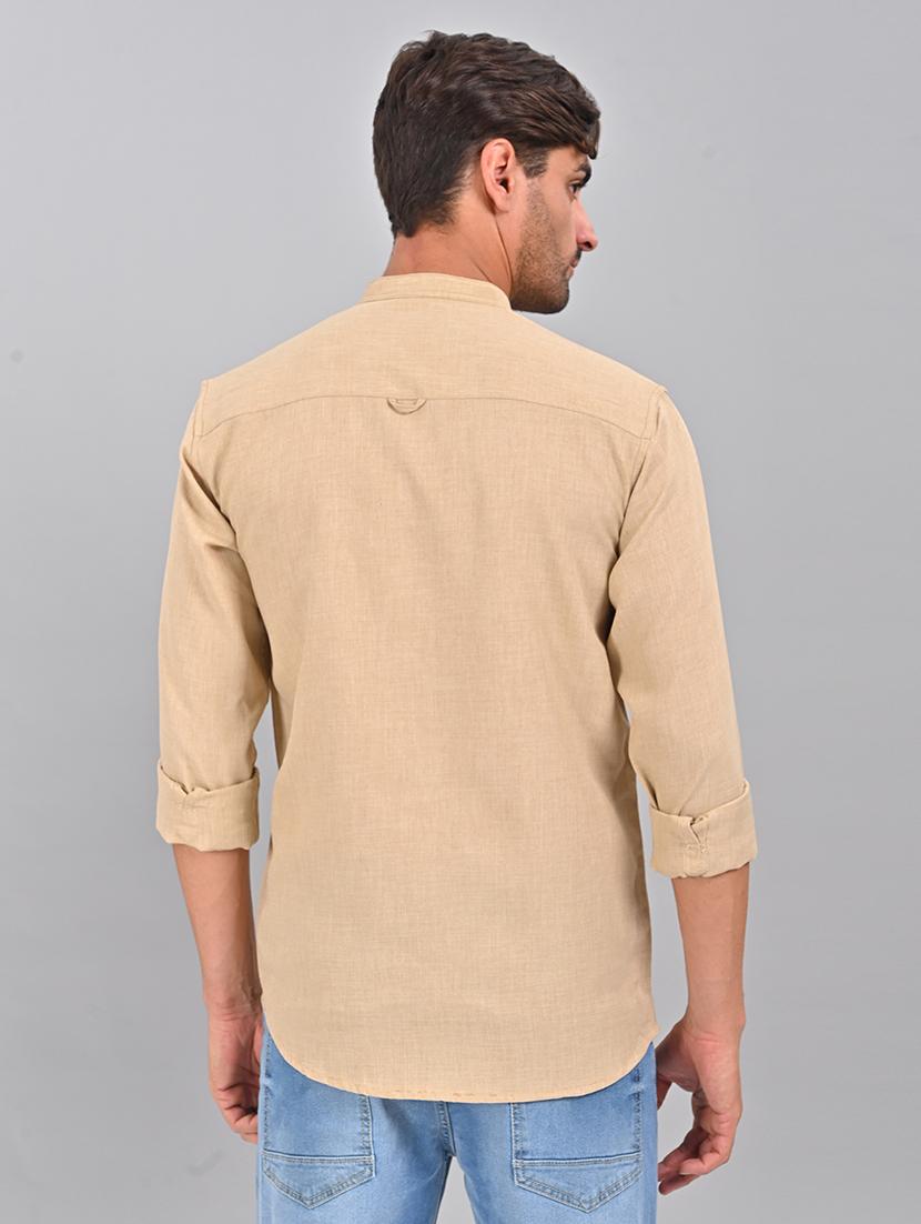 men solid casual shirt - 21463959 - Standard Image - 3