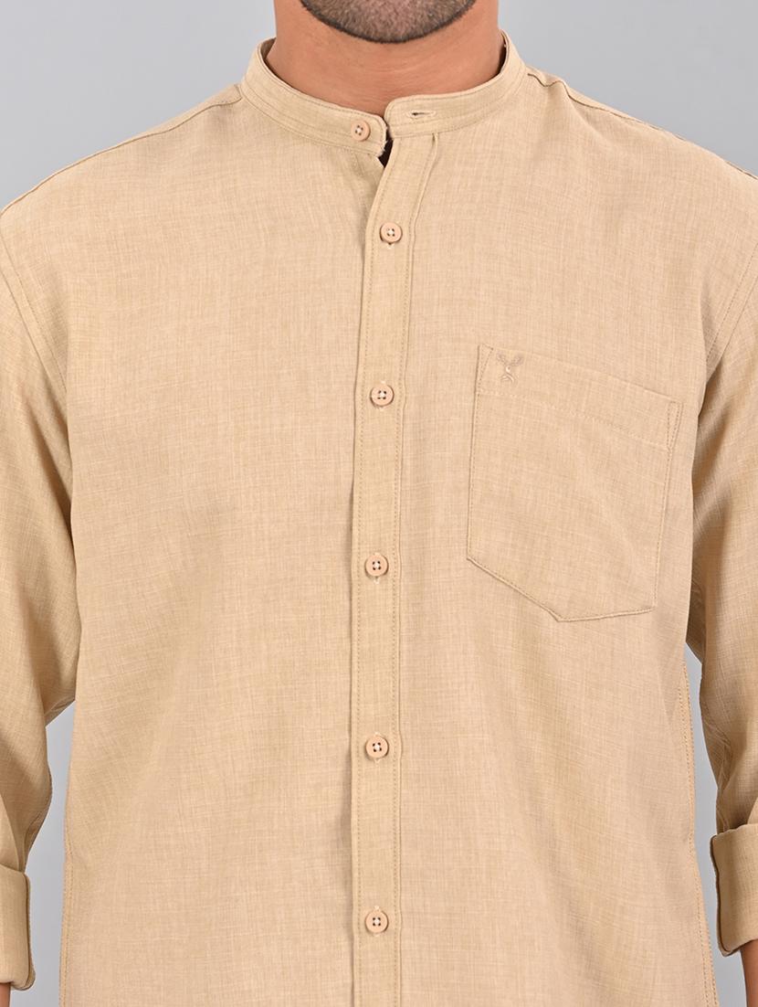 men solid casual shirt - 21463959 - Standard Image - 5