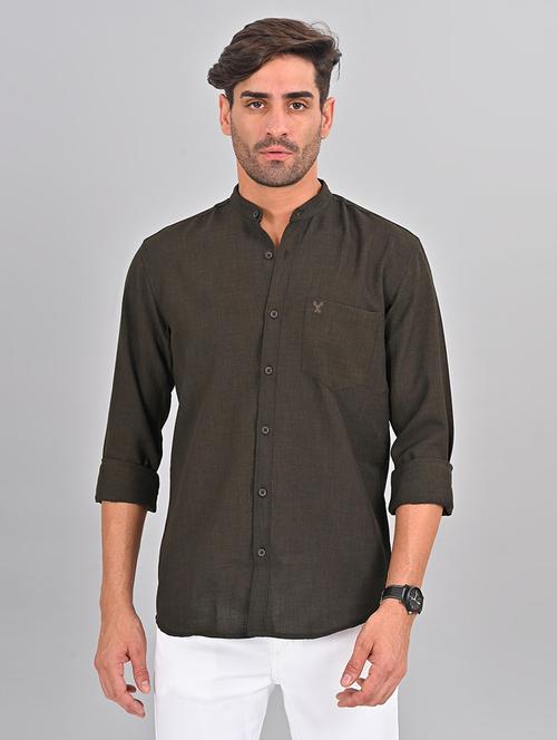 men solid casual shirt - 21463960 -  Standard Image - 0