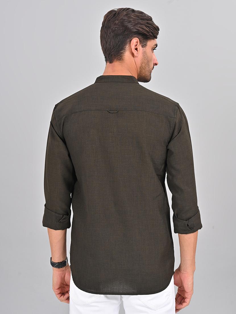men solid casual shirt - 21463960 - Standard Image - 3