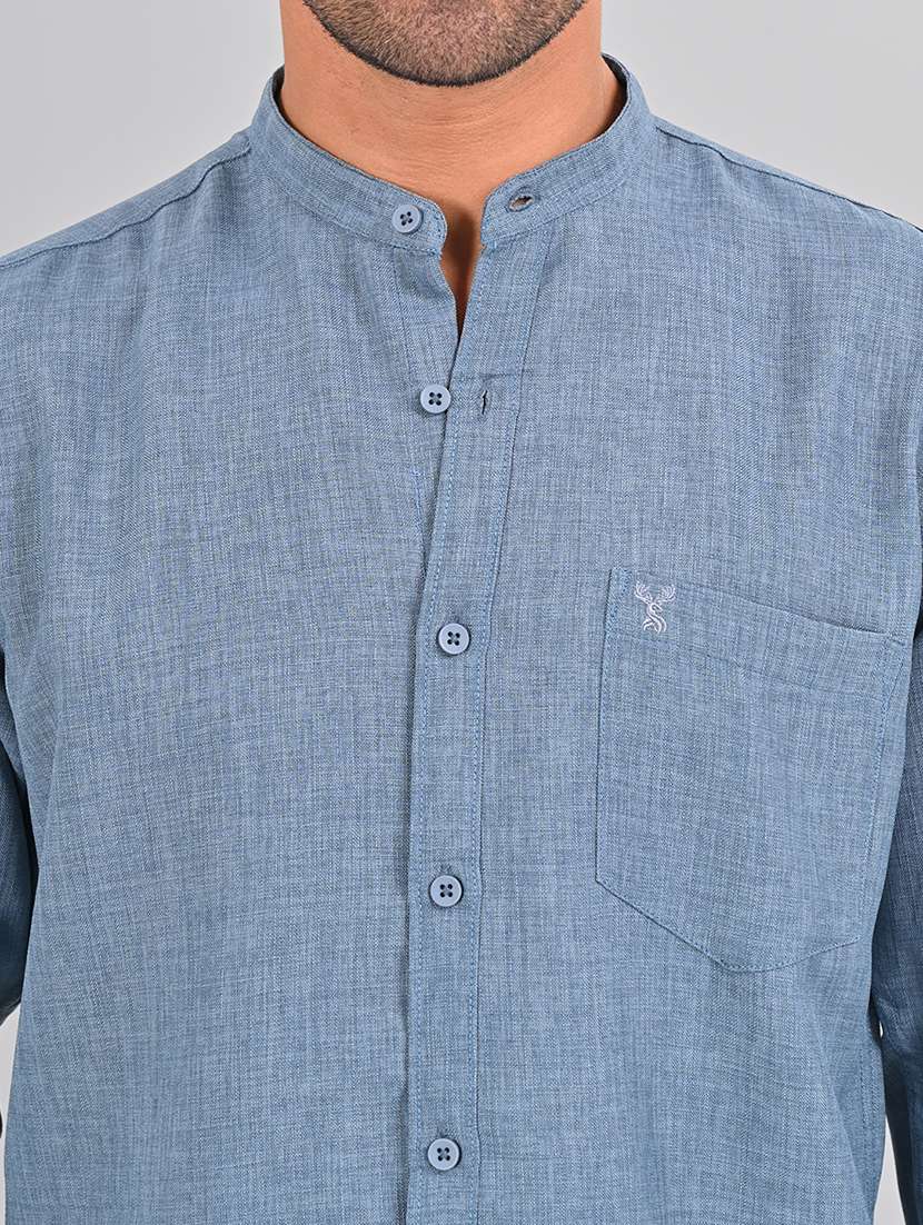 men solid casual shirt - 21463968 -  Standard Image - 5