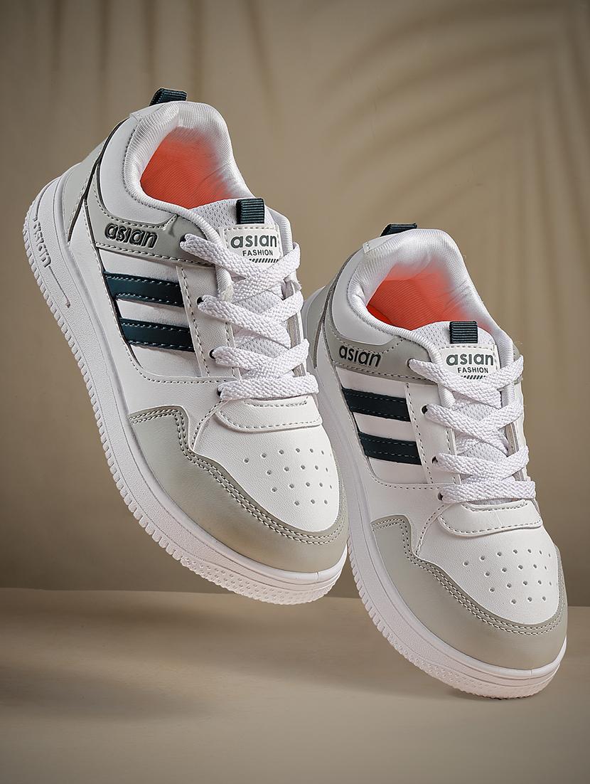 kids white synthetic sneaker - 21466159 - Zoom Image - 0