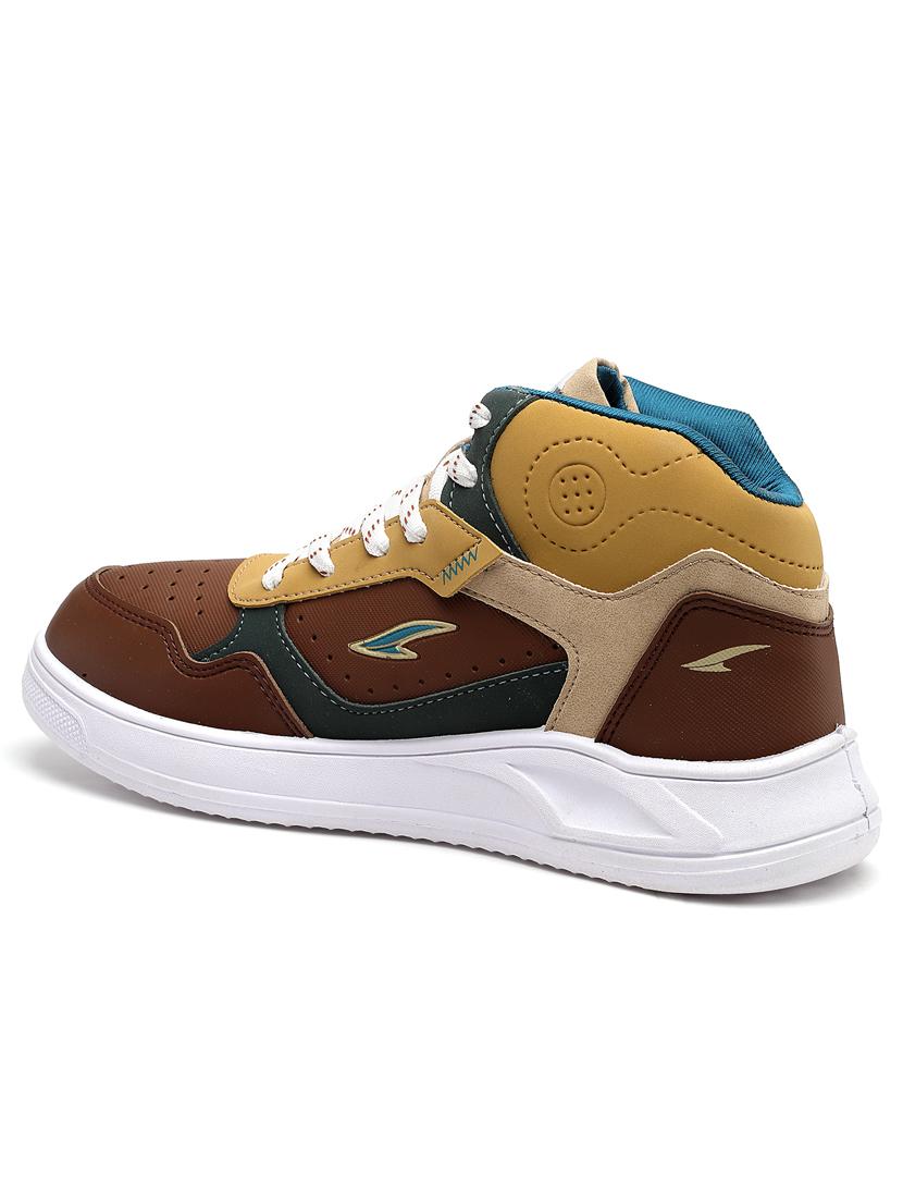 brown lace up sneakers - 21466220 - Standard Image - 3