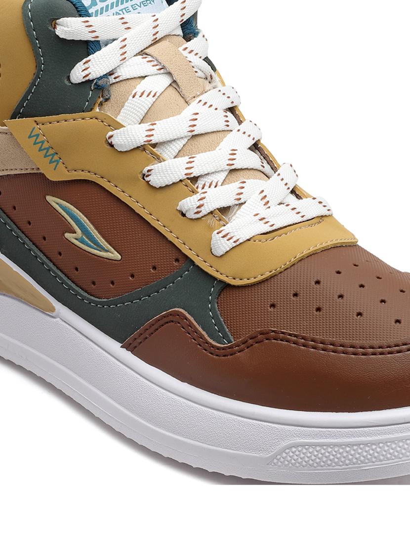 brown lace up sneakers - 21466220 - Standard Image - 5