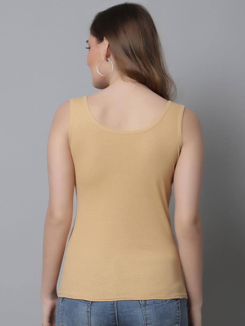 women solid cotton tank top - 21466555 - Standard Image - 3