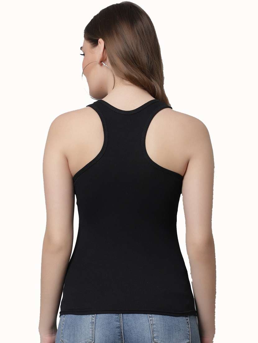women solid cotton tank top - 21466556 -  Standard Image - 3
